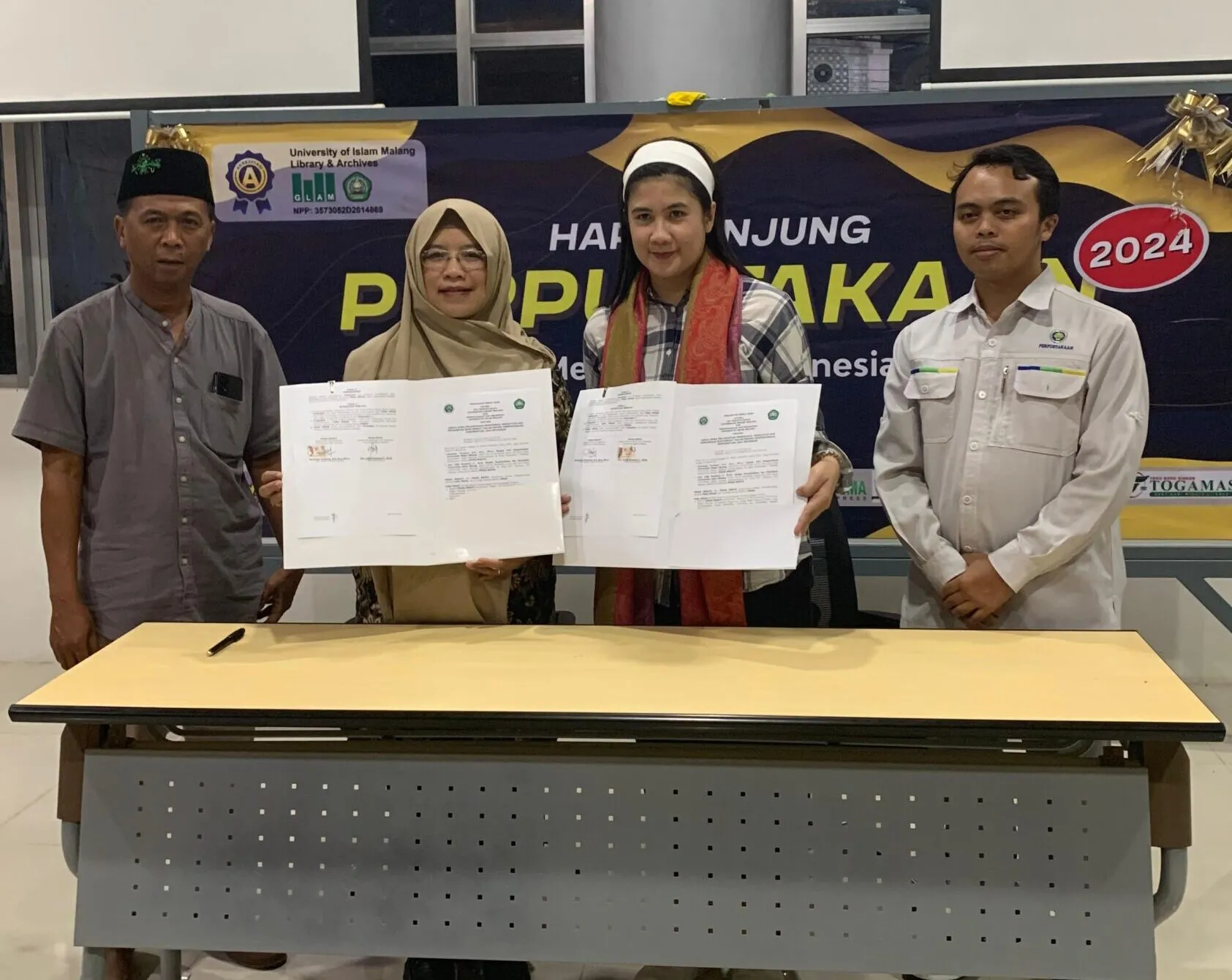 Perpanjangan Kerjasama antara UPT Perpustakaan Universitas Negeri Malang dengan Perpustakaan dan Kearsipan Universitas Islam Malang