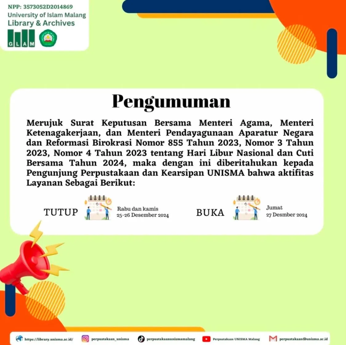 Hari Libur Nasional dan Cuti Bersama Tahun 2024