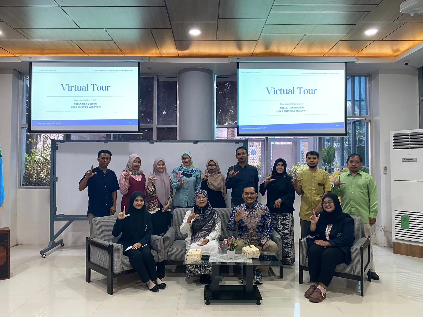 Presentasi Laporan Magang & Pelepasan PKL di Perpustakaan & Kearsipan Universitas Islam Malang